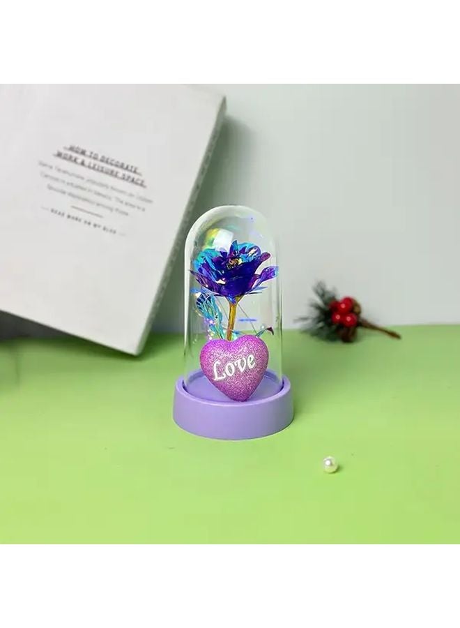 Romantic Love Purple Rose Flower Gift For Wife Girlfriend Wedding Anniversary - Image 1