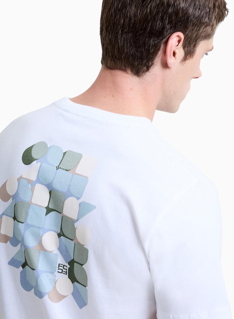 French Connection Ss Geo Poster  Print T-Shirt - Image 5