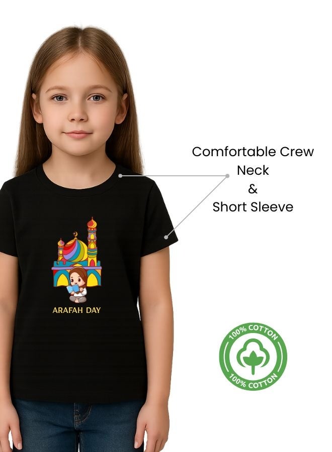 PRINTSHOP4ME Arafah Day Special Girl’s Cotton T-Shirt–Premium Quality Round Neck Short Sleeve Islamic T-Shirt For Girl | Soft Breathable Fabric | Comfortable Daily Wear  - Image 3