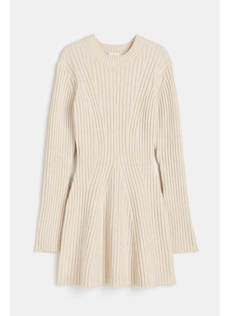 Ritnice - Women's Laila Cream Knitted Dress - Image 1