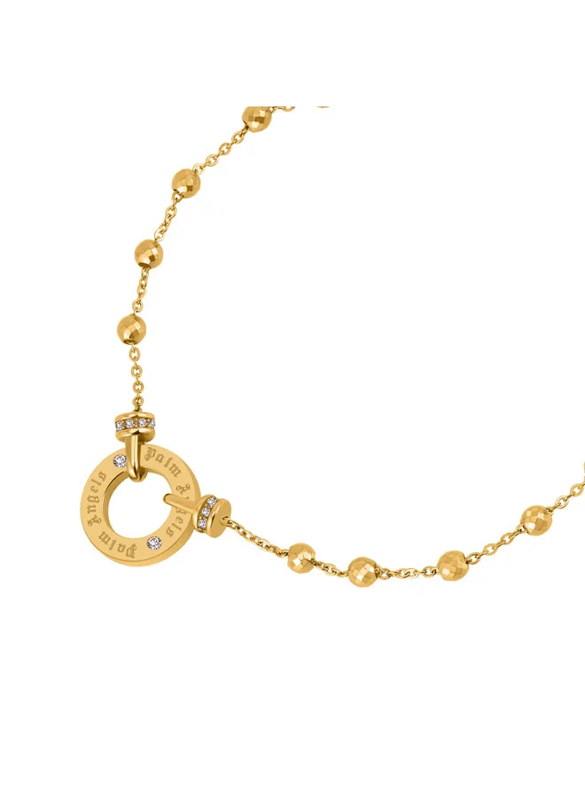 بالم انجلز Signatura Yellow Gold Plated Stainless Steel Chain Bracelet for Women