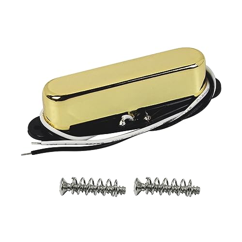FLEOR Alnico 5 Guitar Pickups Single Coil TL Neck Pickup Golden for TL Style Guitar Pickups Part - Image 1