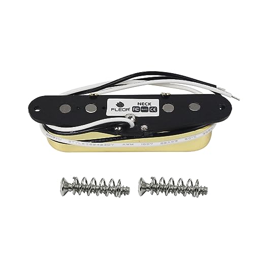 FLEOR Alnico 5 Guitar Pickups Single Coil TL Neck Pickup Golden for TL Style Guitar Pickups Part - Image 4