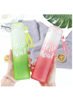 Spaceshoop Hello Master Acrylic Bottle A metal acrylic sports water bottle suitable for clubs universities and schools  It has a silicone handle for easy carrying of the bottle in the hand with a 500 ml capacity multi coloured  - Image 4