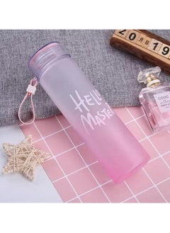 Spaceshoop Hello Master Acrylic Bottle A metal acrylic sports water bottle suitable for clubs universities and schools  It has a silicone handle for easy carrying of the bottle in the hand with a 500 ml capacity multi coloured  - Image 3