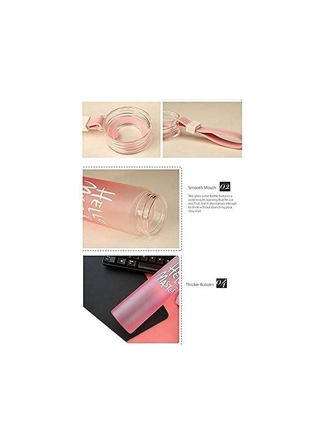 Spaceshoop - Hello Master Acrylic Bottle A metal acrylic sports water bottle suitable for clubs universities and schools  It has a silicone handle for easy carrying of the bottle in the hand with a 500 ml capacity multi coloured - Image 1