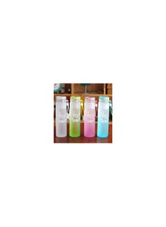Spaceshoop Hello Master Acrylic Bottle A metal acrylic sports water bottle suitable for clubs universities and schools  It has a silicone handle for easy carrying of the bottle in the hand with a 500 ml capacity multi coloured  - Image 1
