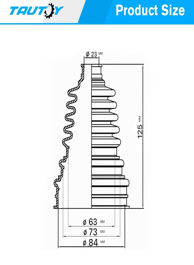 TAUTOY FB3000 Small Shaft Universal CV Boot - Image 4