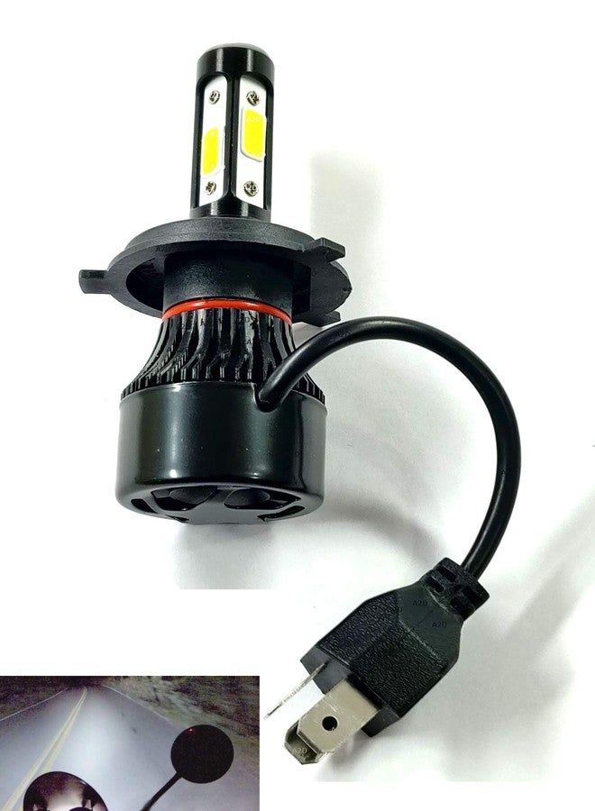 A2D؟ 2514. مصباح أمامي LED كامل الجوانب H4 / HS1 للدراجات النارية، 12 فولت / 36 واط، 6000 كلفن، شعاع عالي/منخفض - أبيض، متوافق مع ياماها YBR 125 - Image 4
