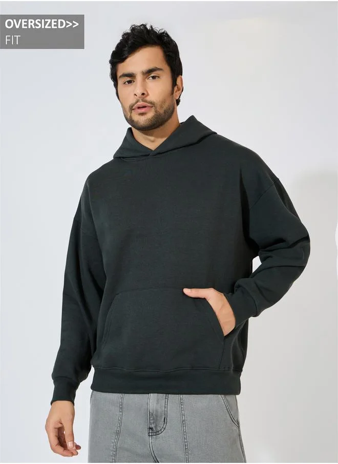 Styli Oversized Fleece Kangaroo Pocket Heavyweight Hoodie