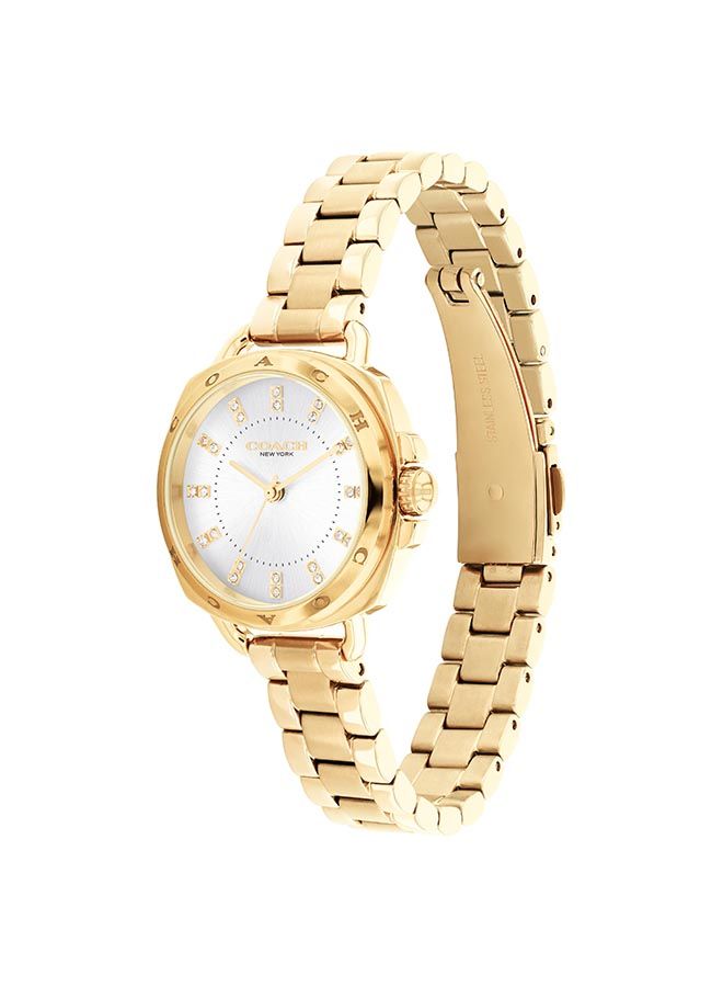 COACH ساعة يد ستانلس ستيل أنالوج غير متماثلة الشكل للنساء 14504153 - 28 ملم - Image 3