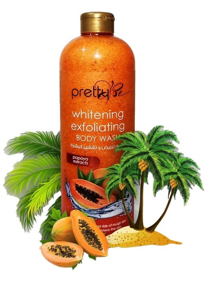 Pretty Be - Brightening Exfoliating Body Wash Papaya Extracts, Carrot Oil 2x1000ml - Image 1