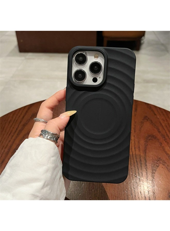 NIBEMINENT Solar Crust Protection Case With Magsafe For iPhone 16, Black