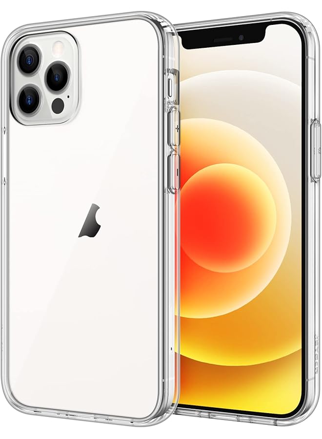 Jetech Case For Iphone 12 12 Pro 6.1 Inch Non Yellowing Shockproof Phone Bumper Cover Anti Scratch Clear Back Clear - Image 1