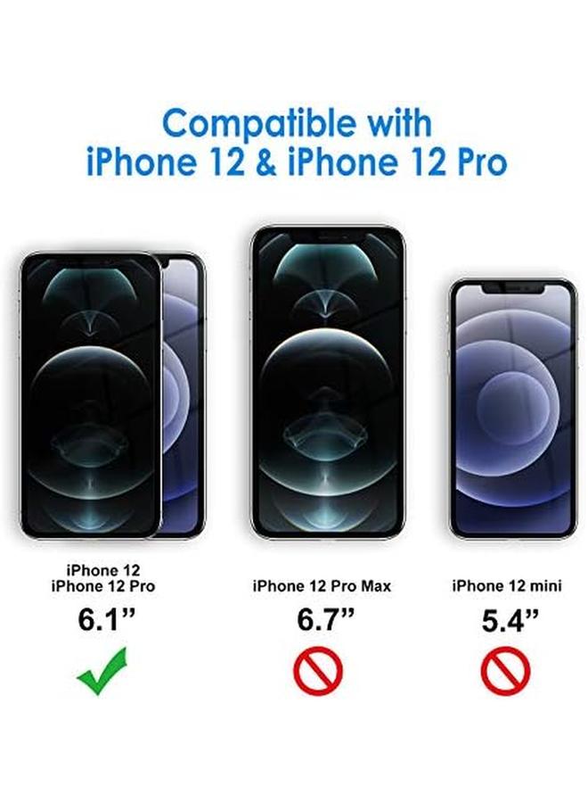 Jetech Case For Iphone 12 12 Pro 6.1 Inch Non Yellowing Shockproof Phone Bumper Cover Anti Scratch Clear Back Clear - Image 2