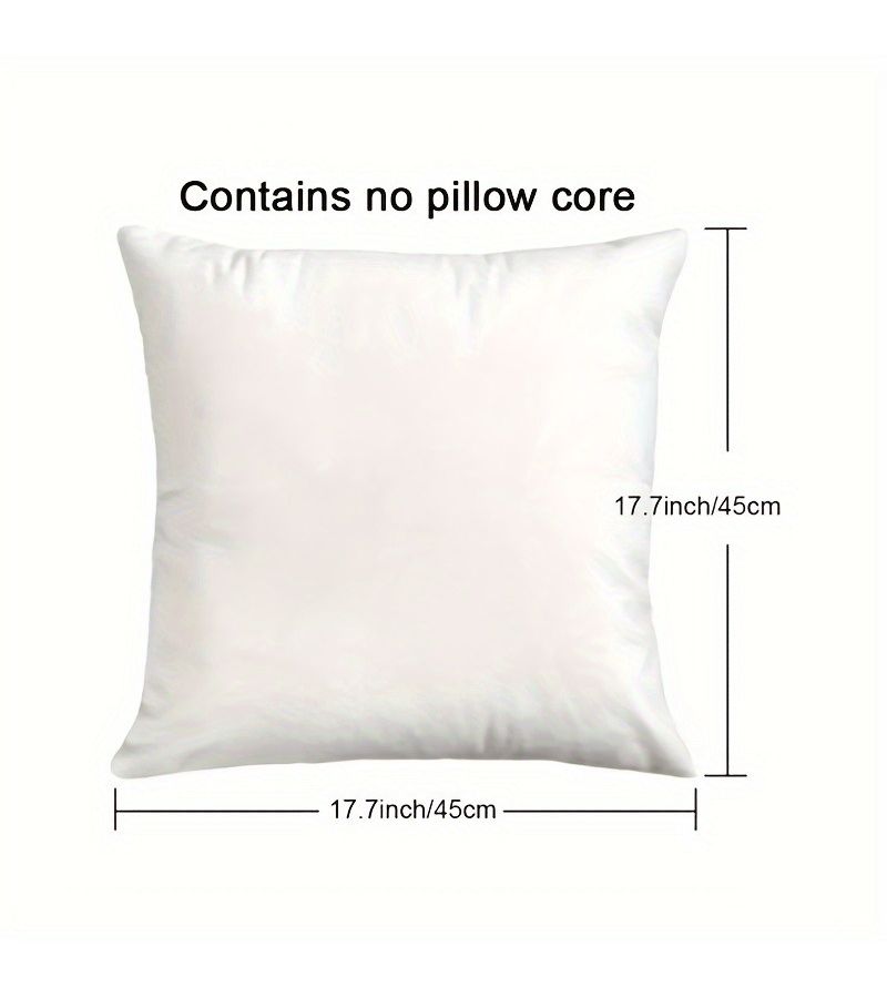18x18 Inch Football Pillow Cover Black White Soccer Design Zipper Decorative - Image 5