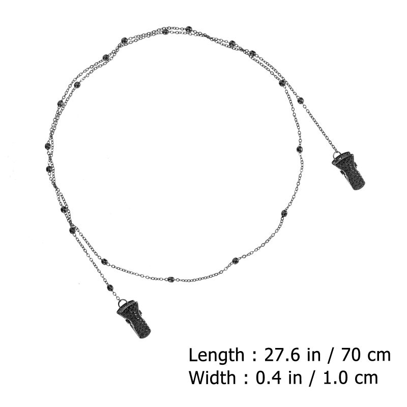 1pc Eyeglasses Chain Hanging Chain Non-skid Rope with Clip - Image 3