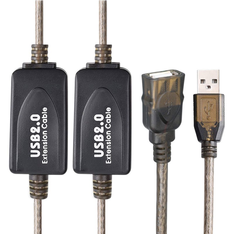 كابل تمديد نشط من USB 2.0 من نوع A ذكر إلى أنثى بطول 75 قدم، سرعة عالية 480 ميجابت في الثانية - Image 2