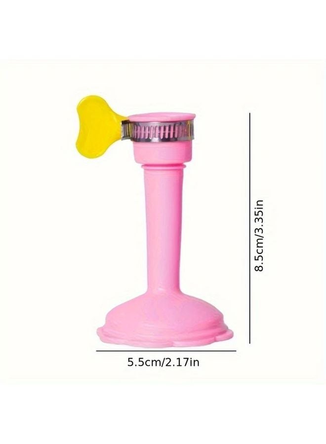 Pink Faucet Extension Showerhead Adjustable Rotating Head Leakproof Silicone Tap Water Extender - Image 4