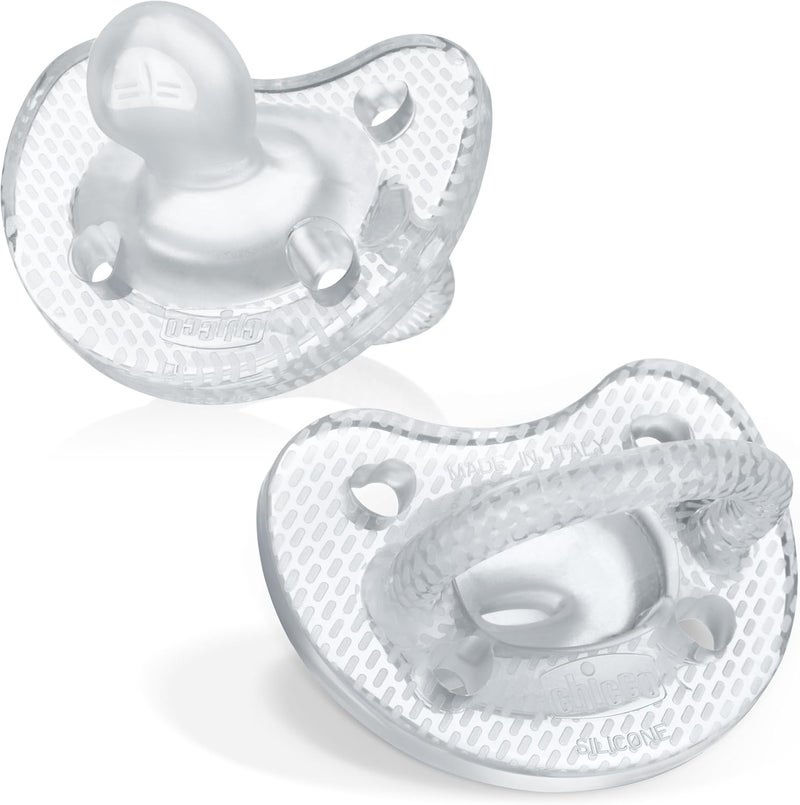 Chicco PhysioForma Luxe Silicone Pacifier 6-16m, 2 Pack - Image 1