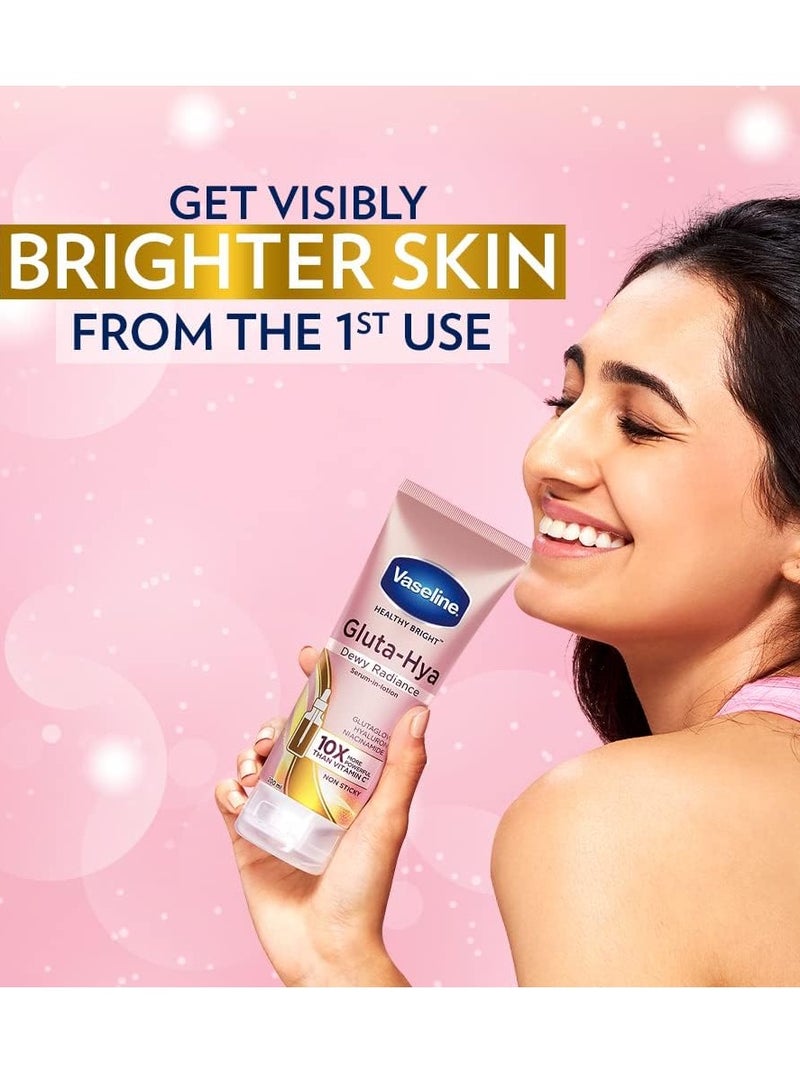 Vaseline GlutaHya Radiance Lotion - 300ml | Hydrating Formula with Niacinamide | For Dull & Tired-Looking Skin - Image 3