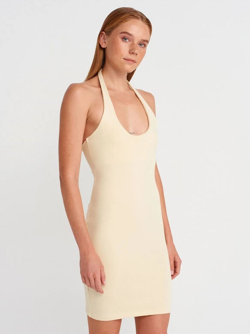 DILVIN Ribbed Bodycon Mini Dress - Image 1