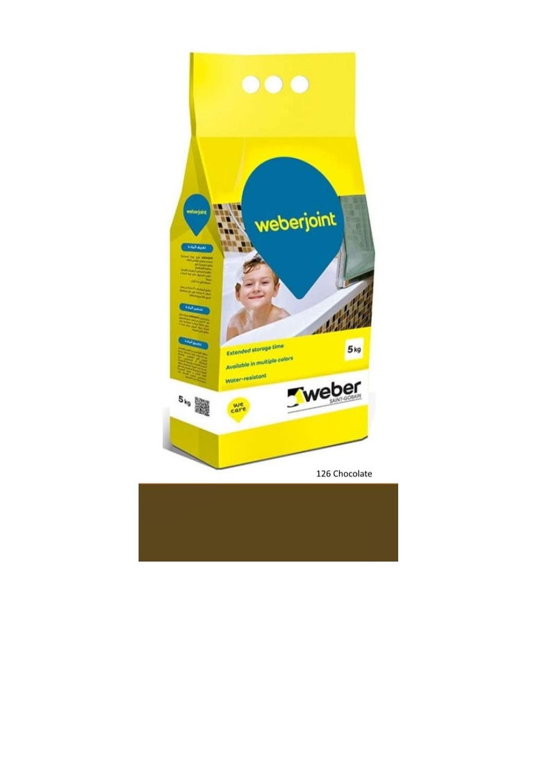 Weber Cement-Based Pre-Mixed Tile Joint Grout-Multi Colors (CHOCOLATE) - Image 2