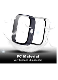 Generic Case Compatible with CMF by Nothing Watch Pro, Full Coverage Slim Hard Case Protective Bumper Built-in Tempered Glass Screen Protector Shell for CMF by Nothing Watch Pro (Blue)  - Image 5