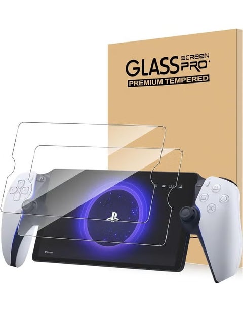 2-Pack Screen Protector Compatible with PlayStation Portal Remote Player, Ultra HD Tempered Glass PlayStation Portal Screen Protector, 9H Hardness, Scratch Resistant Anti-Fingerprint Crystal Clear