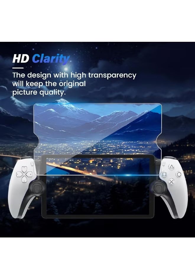 Generic 2-Pack Screen Protector Compatible with PlayStation Portal Remote Player, Ultra HD Tempered Glass PlayStation Portal Screen Protector, 9H Hardness, Scratch Resistant Anti-Fingerprint Crystal Clear  - Image 3