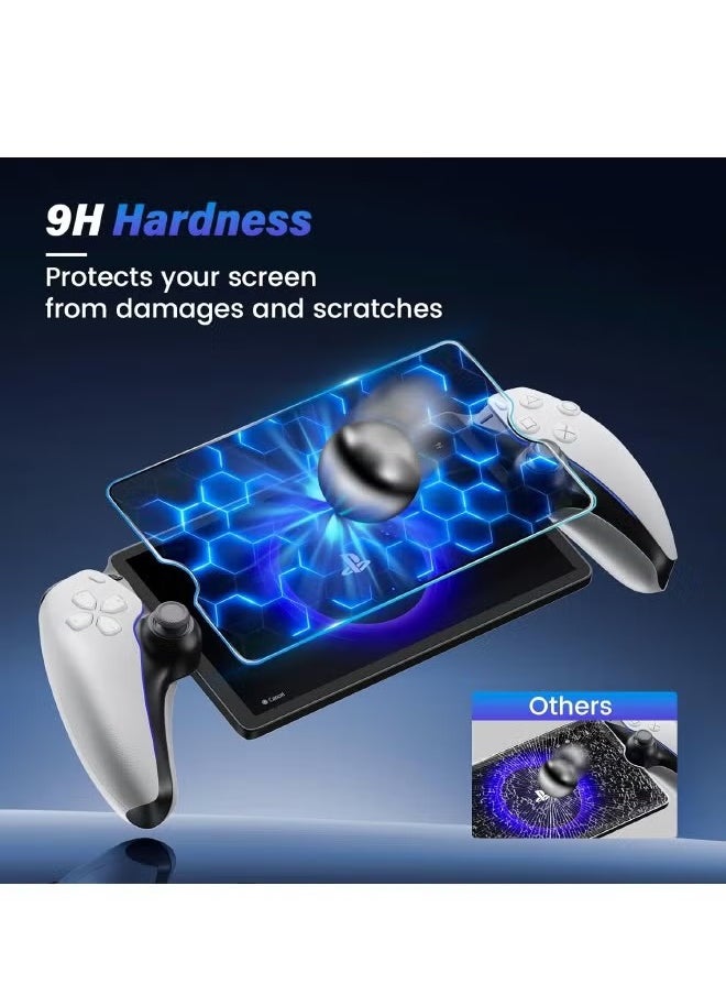 Generic - 2-Pack Screen Protector Compatible with PlayStation Portal Remote Player, Ultra HD Tempered Glass PlayStation Portal Screen Protector, 9H Hardness, Scratch Resistant Anti-Fingerprint Crystal Clear - Image 1