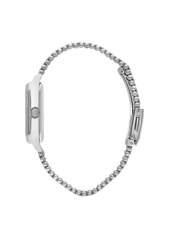 لي كوبر Women's Watch, Analog Display and Metal Strap - LC07957.230, Silver
