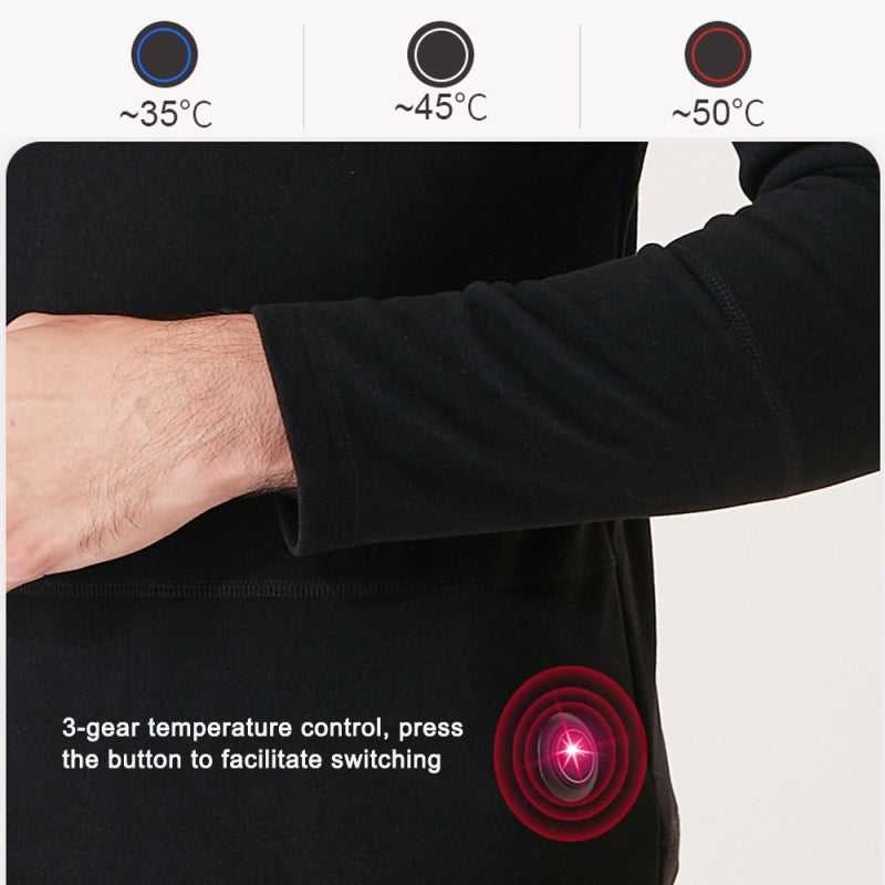 Heated Underwear: Women M Size, Wireless Intelligent Temperature Control, App Controlled - Quick Heating, Carbon Fiber Heating Gear for Winter Outdoor Sports, Outdoor Travel - Image 4