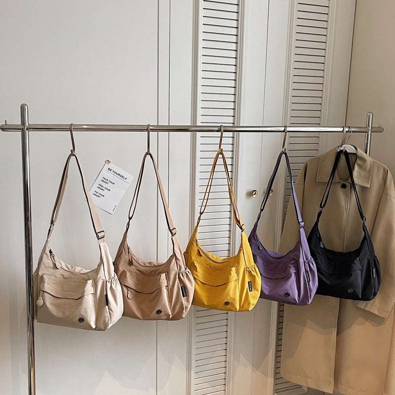 Large Capacity Canvas Nylon Shoulder Crossbody Bag - Image 3