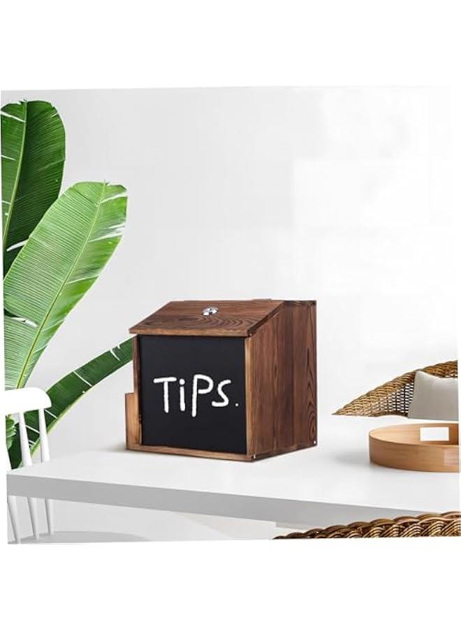 Box Fundraising Brochure Wooden for Wall Complaint Voting Collection Lock Suggestion Holder and - Image 5