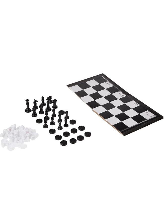 Funville Time 2 In 1 Chess And Draughts Checkers  - Image 4