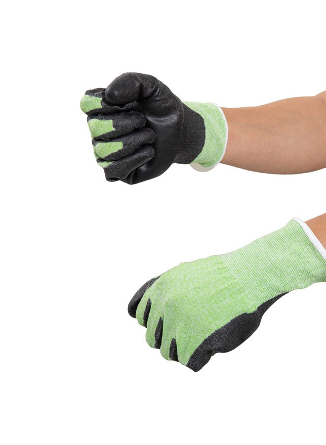 DPT Cut resistant safety glove, Green*Black, Size 25*8 Cm  - Image 4