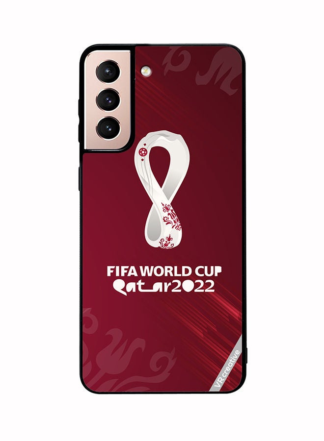 VR CREATIVE Protective Case Cover For Samsung Galaxy S21 Plus 5G Qatar World Cup Design Multicolour - Image 1