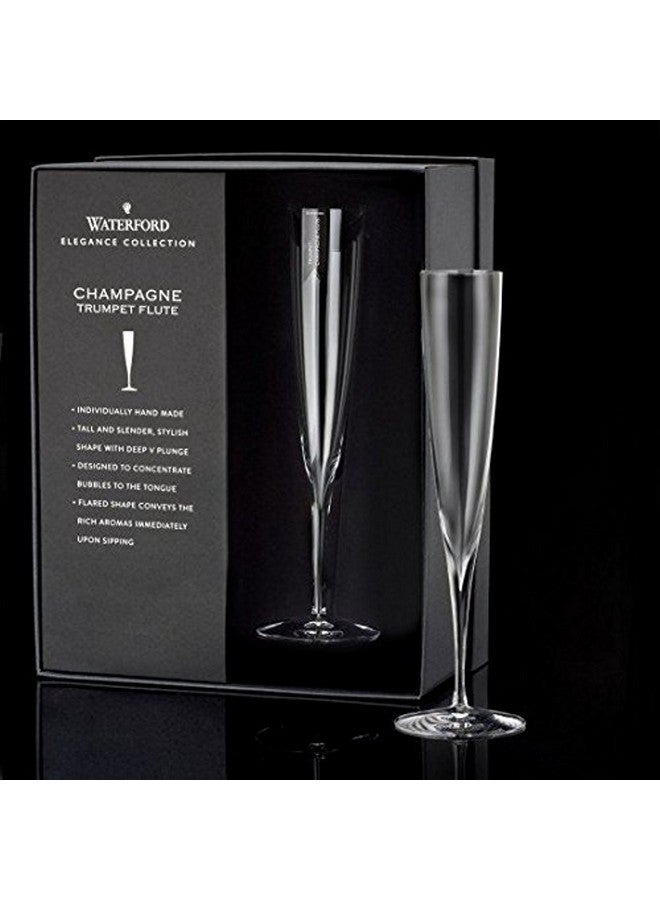 Waterford Waterford Elegance Trumpet Flute Pair 160ml, Crystal, 160 milliliters  - Image 2