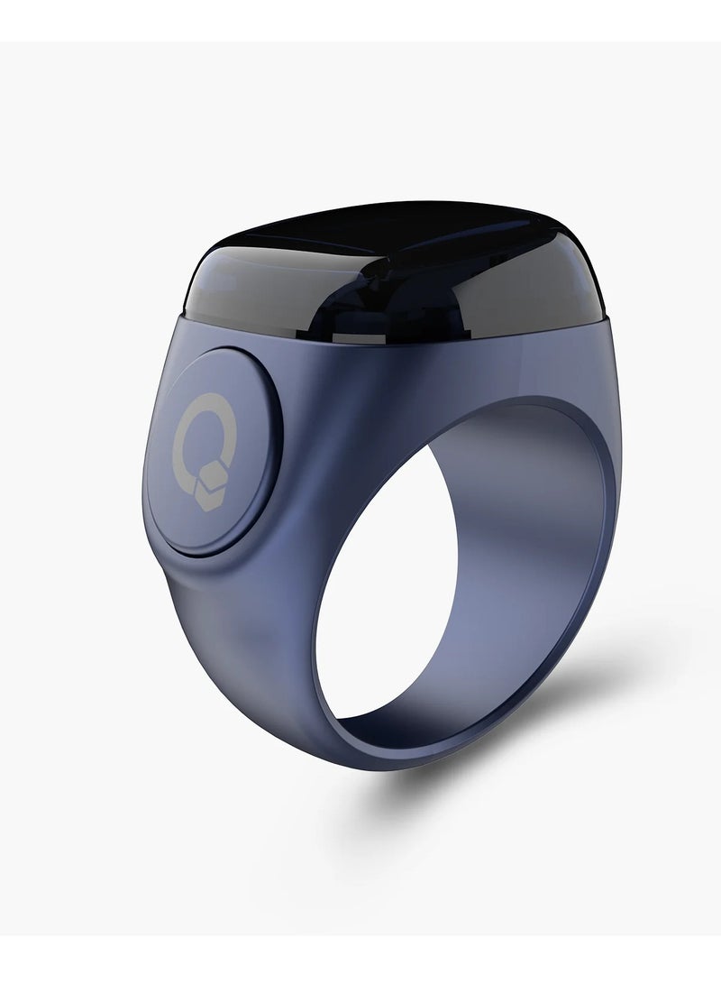 Smart Tasbih Zikr Ring Nova Blue 20mm - Image 1