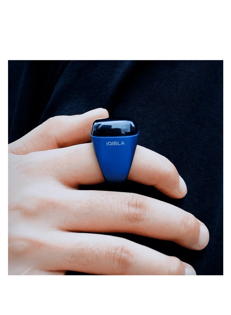 Smart Tasbih Zikr Ring Nova Blue 20mm - Image 3