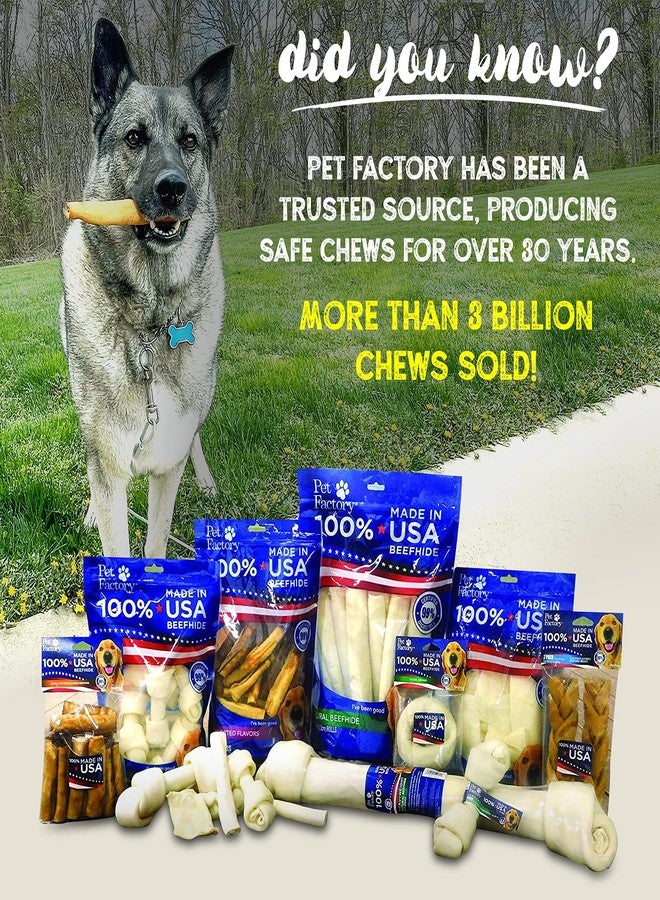 Pet Factory 100% Made in USA Beefhide Chips Dog Chew Treats - Beef & Chicken Flavor, 8 oz - Image 3