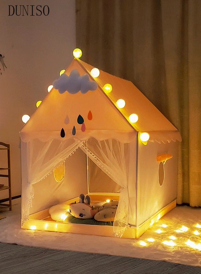 DUNISO Kids Tent,Play Tent Playhouse for Kids Princess Castle Tent Gift Toys for Girl Play House for Toddler Children Indoor(Lotus Pink) - Image 4