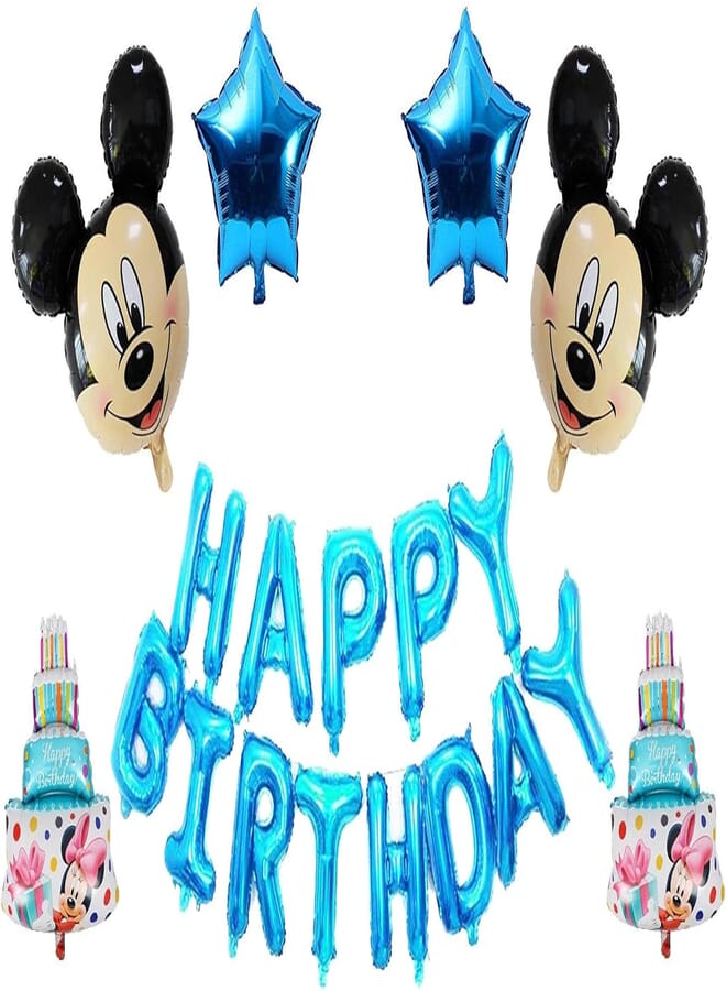 Secret set cartoon mickey Happy Birthday Balloons Party Anniversary Decoration