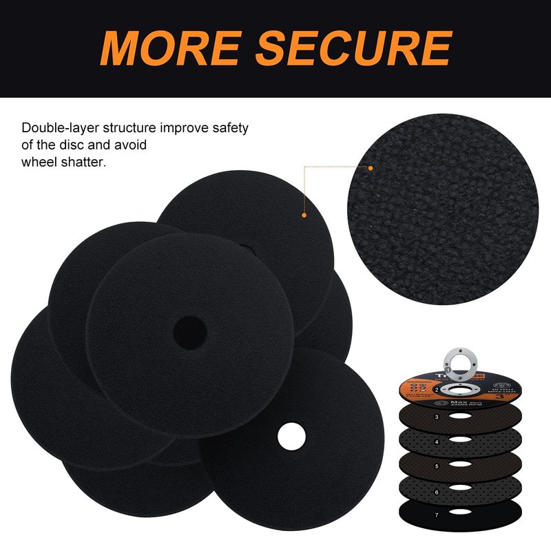 Truswe Cut Off Wheels 3 inch 25 Pack - 3” x 1/16” x 3/8” Cut Off Wheel for Metal Stainless Steel Cutting Disc for Angle Grinder Cut-Off Wheel - Image 4