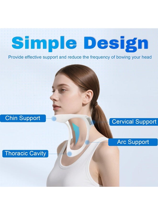 Adjustable Neck Support Brace for Neck, Cervical Vertebrae Corrector Improved Posture, Neck Curve Support Prevent Hunchback - Image 2