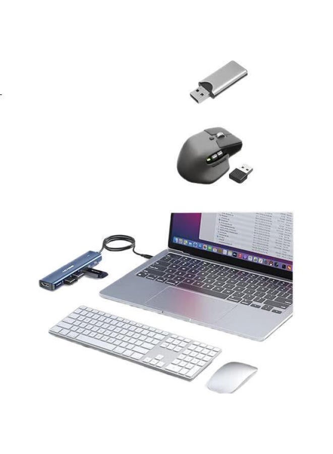 Acasis Type-C Expansion Dock, Computer Desk Type-C To Hdmi, Ipad Pro Adapter, Usb Hub, 4K Compatible, For Macbook, Apple, 1 Meter, Ds-9901 - Image 3