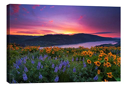 Epic Graffiti 'Paradise Garden' by Jesse Estes, Canvas Wall Art, 12" x 18" - Image 1