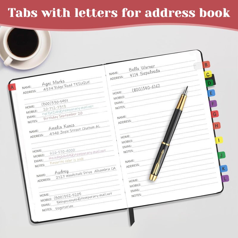 Imeepa A-Z Sticky Alphabet Tabs, Colorful Self-Adhesive Letter Index Tabs for Notebook, Textbook, Dictionary, and Filing (208 Pcs) - Image 4