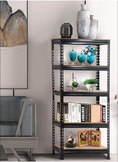 DBLEW Adjustable 5 Layer Rack Shelf Metal Compartment Heavy Duty 5 Tier Shelving Unit Storage Organiser Boltless Utility Display Shelves Tool and Equipment Shelf For Garage Home Office Kitchen Dishes Toilet Bathroom Warehouse With Rubber Hammer 100x180x40cm  - Image 5